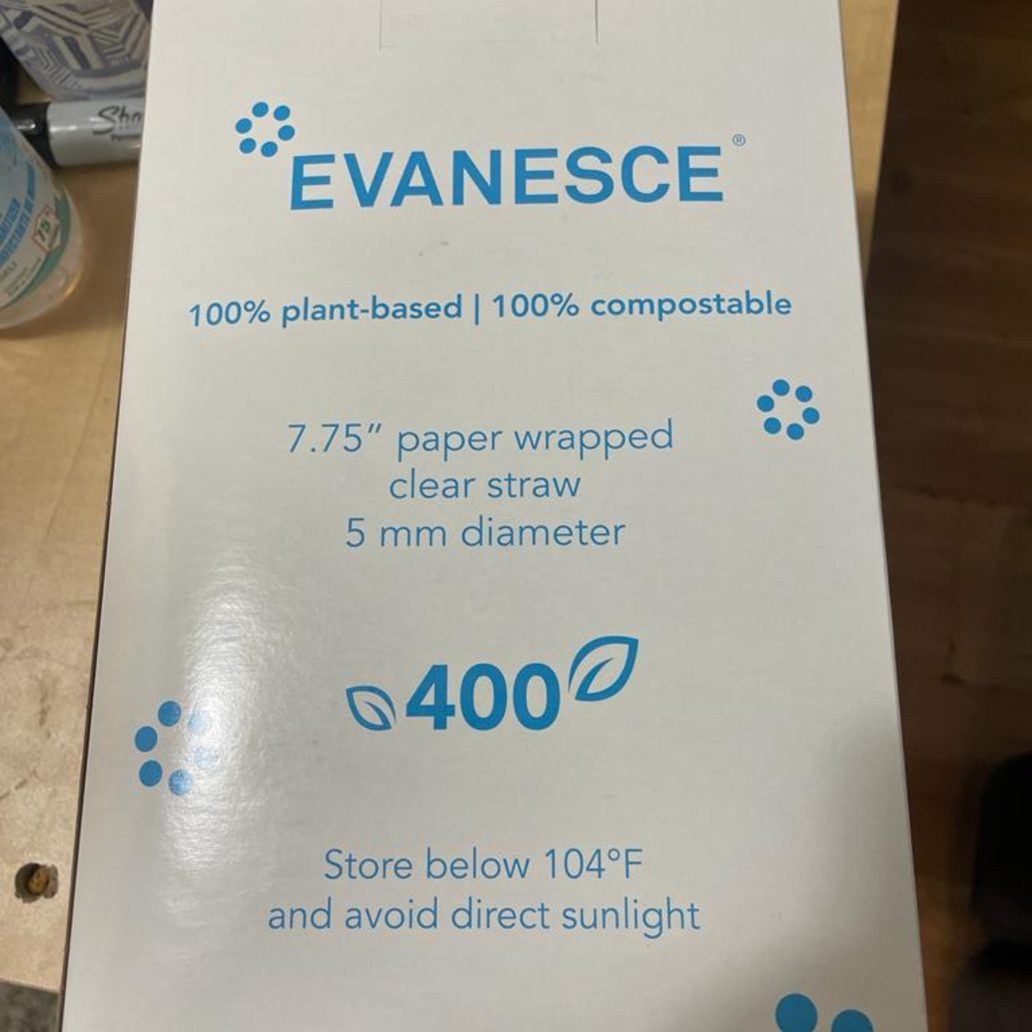 Evanesce Compostable Straws - 100% Biodegradable