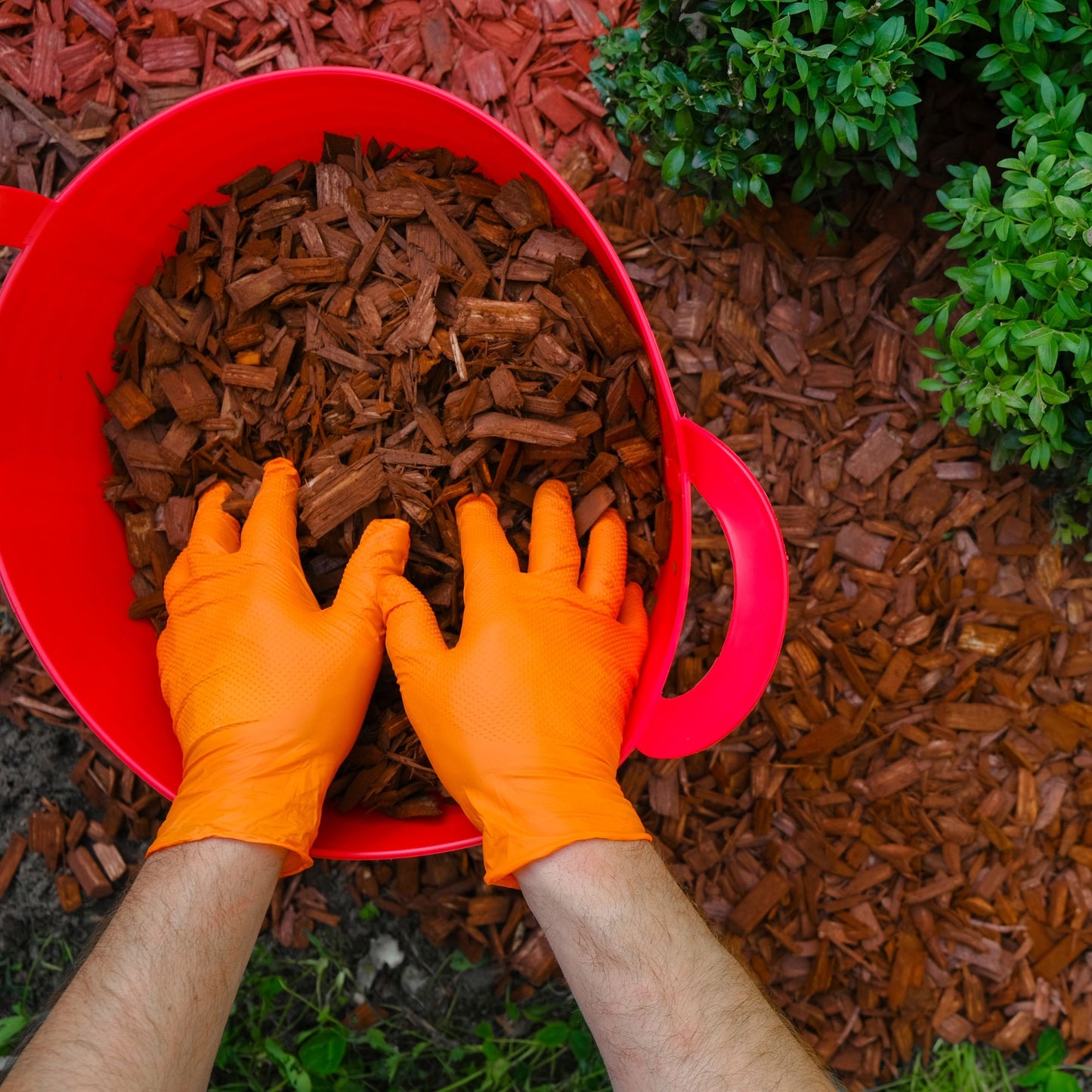 AK & H Orange Nitrile 70 GLOVES 7 MIL