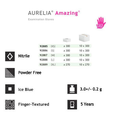 Aurelia   Amazing® Nitrile Powder-Free Examination Gloves