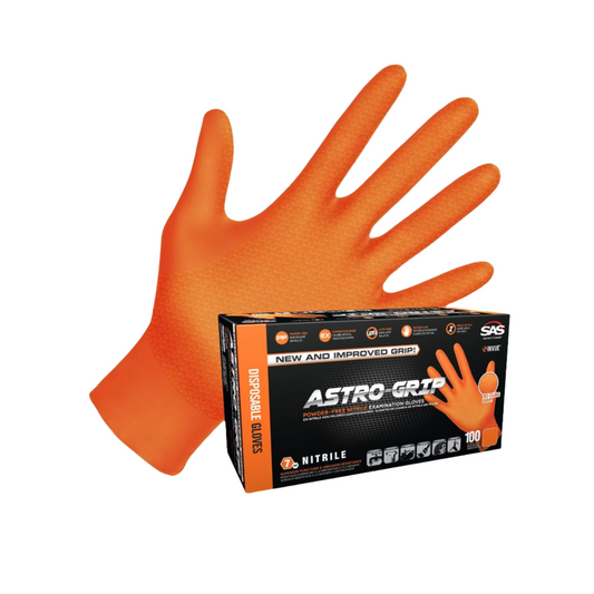 Nitrile Exam Grade Disposable Gloves-Astro-Grip Powder-Free – 7 Mil