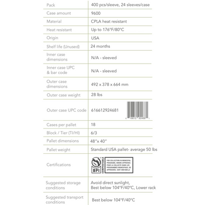 Evanesce Compostable Straws Products Dimension