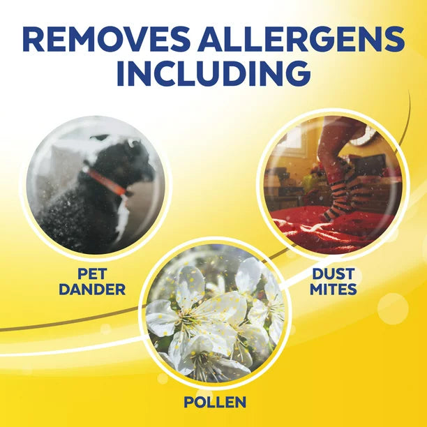 Lysol disinfecting wipes citrus scent to remove allergens