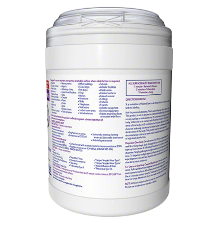 Oxivir TB Wipes product specification details for effective disinfecting and cleaning